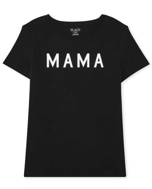 Womens Matching Family Mama Graphic Tee